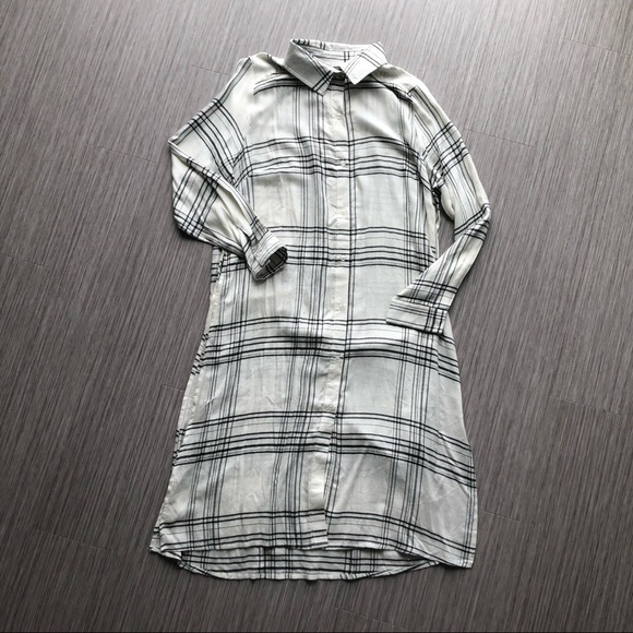 🌞 LONGLINE SHIRTDRESS WITH SLITS - Picture 1 of 5